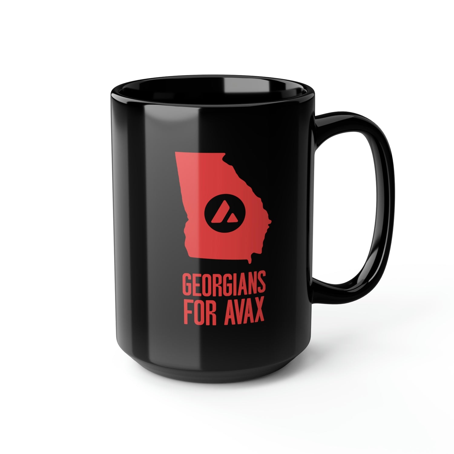 Georgians for Avax | Black Mug