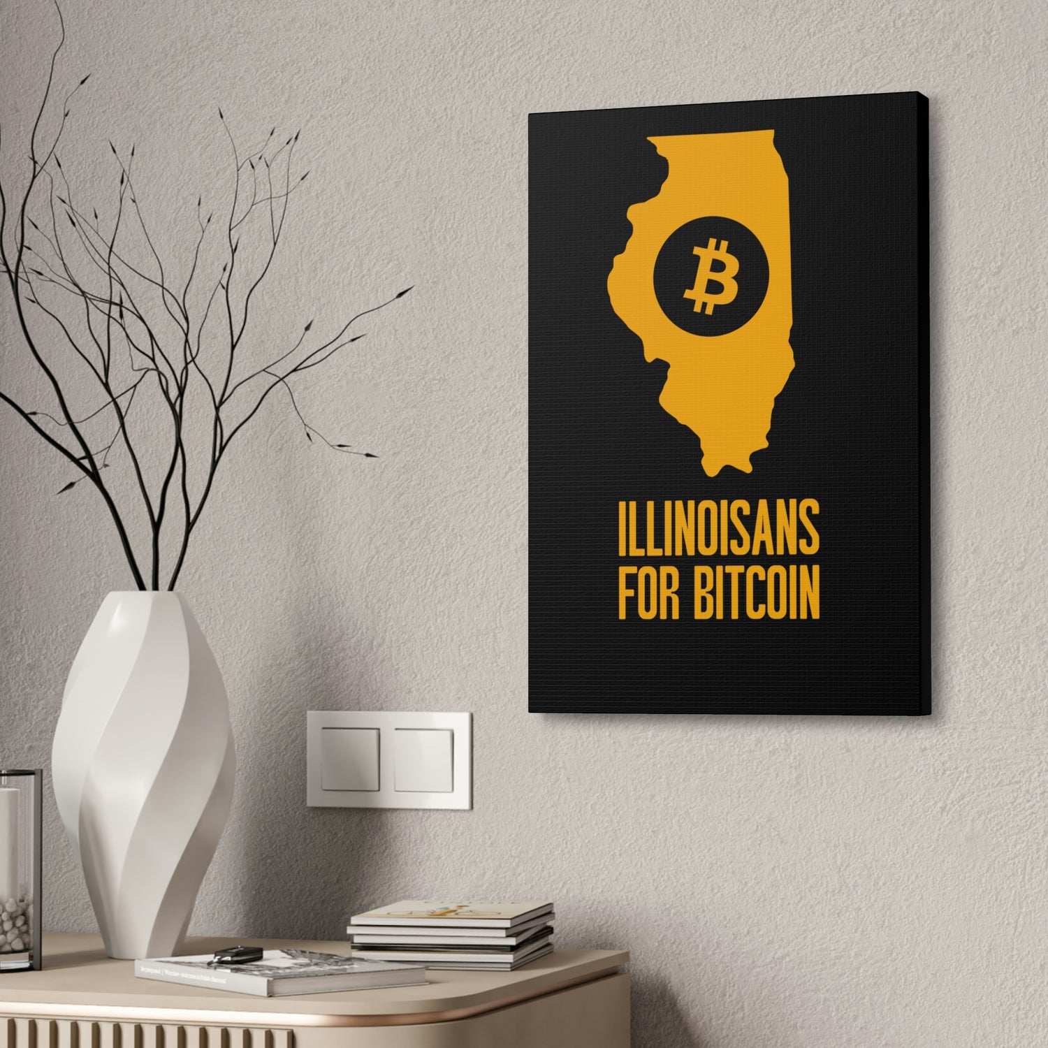 Illinoisans for Bitcoin | Wall Canvas