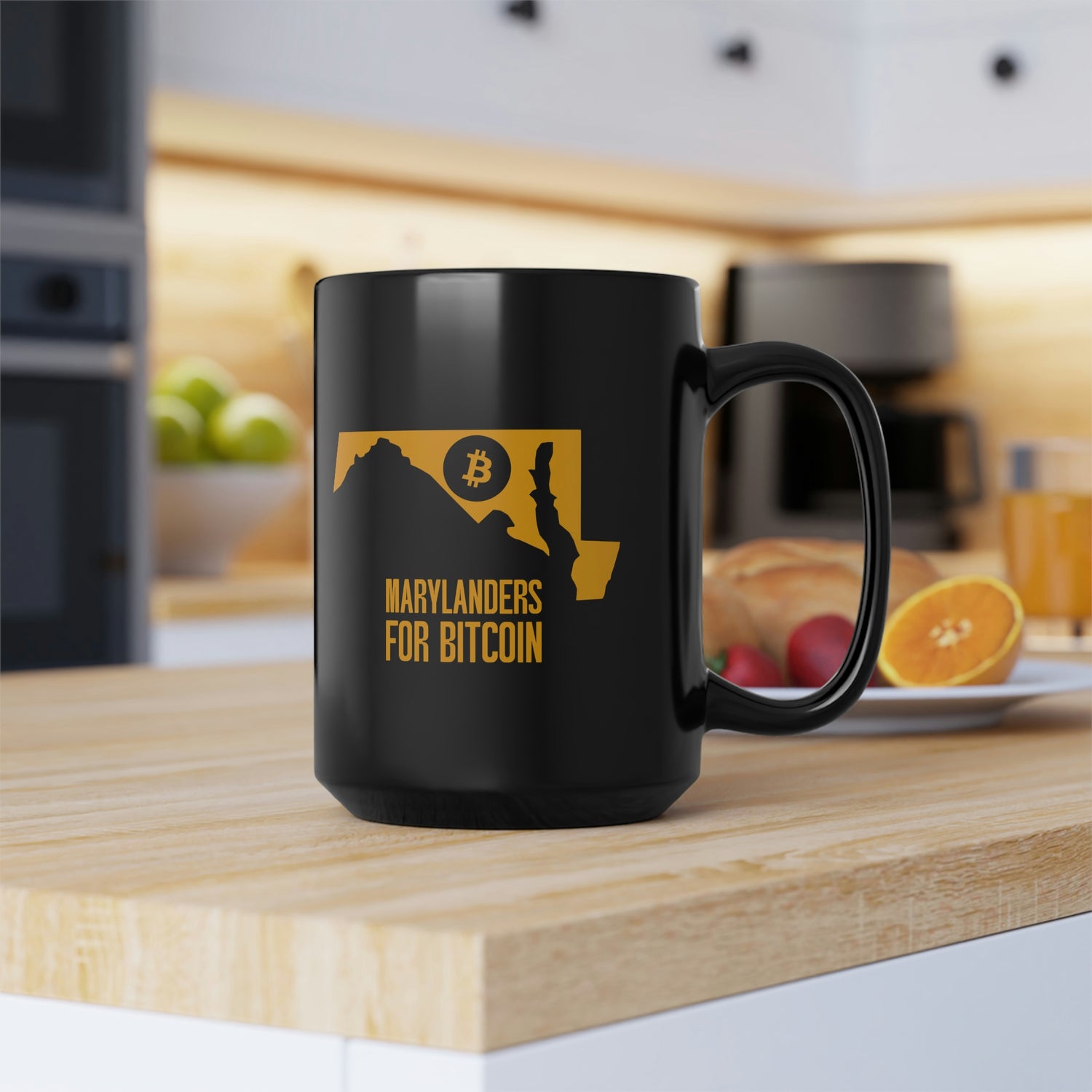 Marylanders for Bitcoin | Black Mug