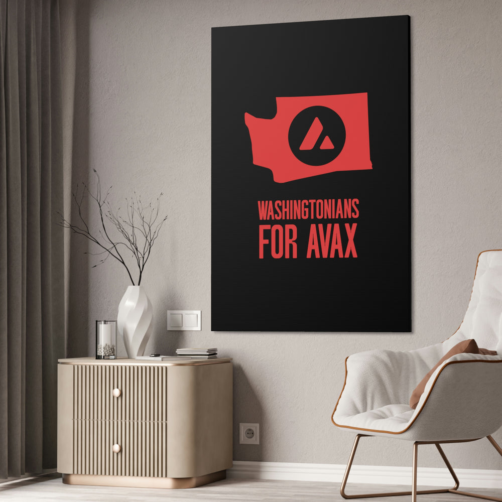 Washingtonians State for Avax | Wall Canvas