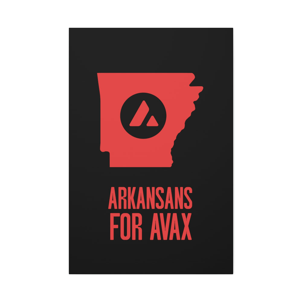 Arkansans for Avax | Wall Canvas