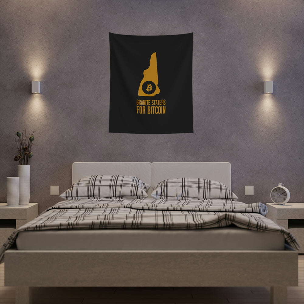 Granite Staters for Bitcoin | Wall Tapestry