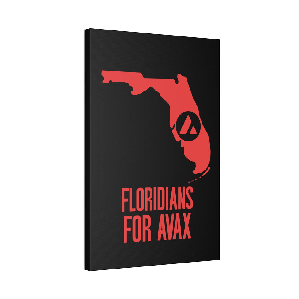 Floridians for Avax | Wall Canvas