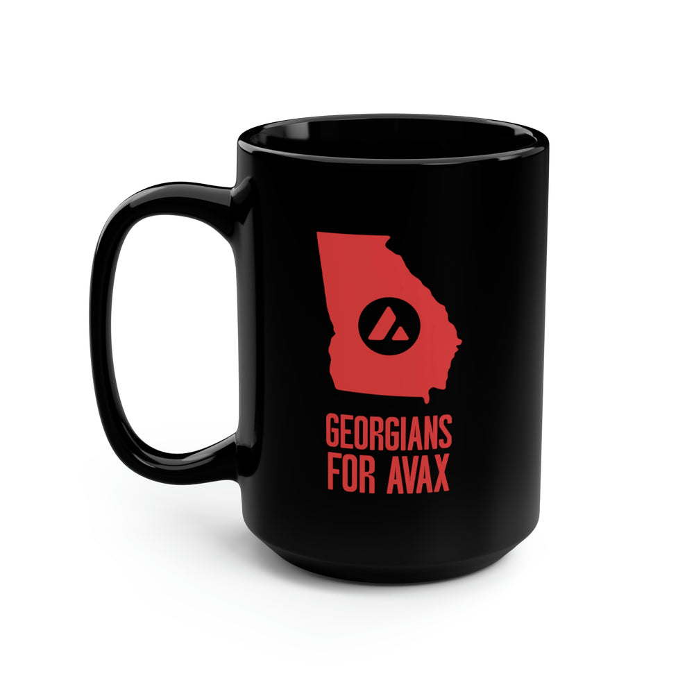 Georgians for Avax | Black Mug