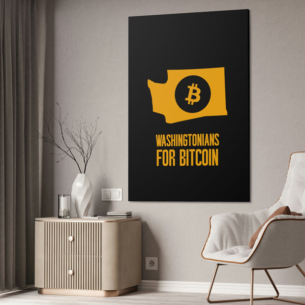 Washingtonians State for Bitcoin | Wall Canvas