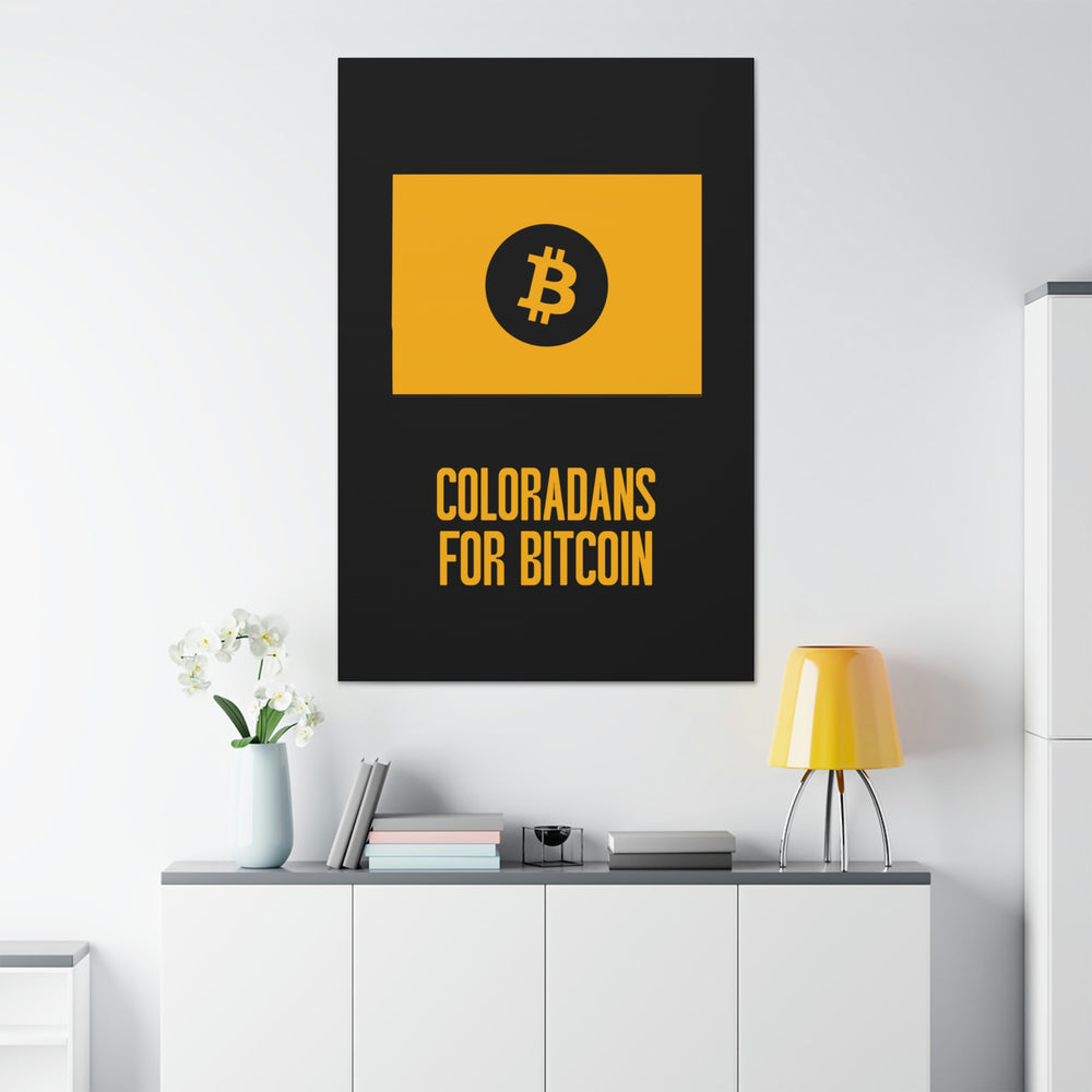 Coloradans for Bitcoin | Wall Canvas