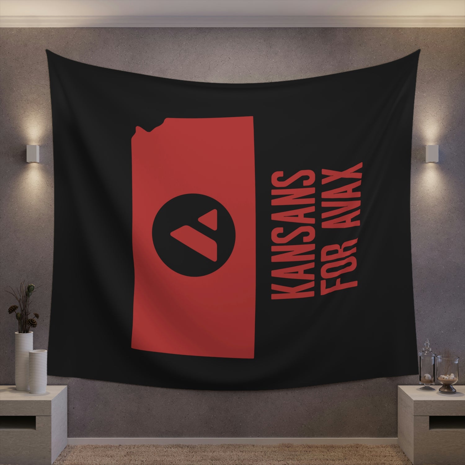 Kansans for Avax | Wall Tapestry