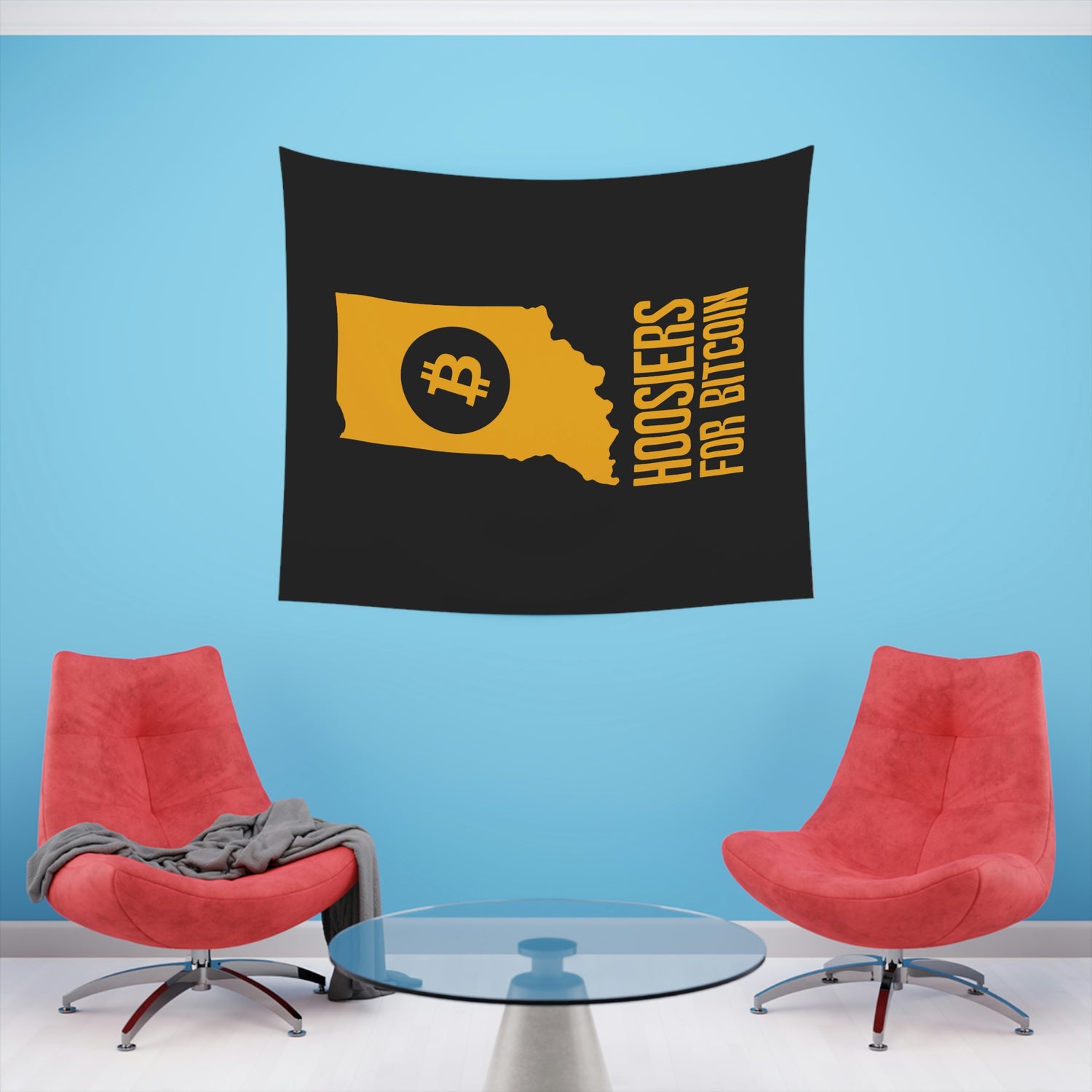 Hoosiers for Bitcoin | Wall Tapestry