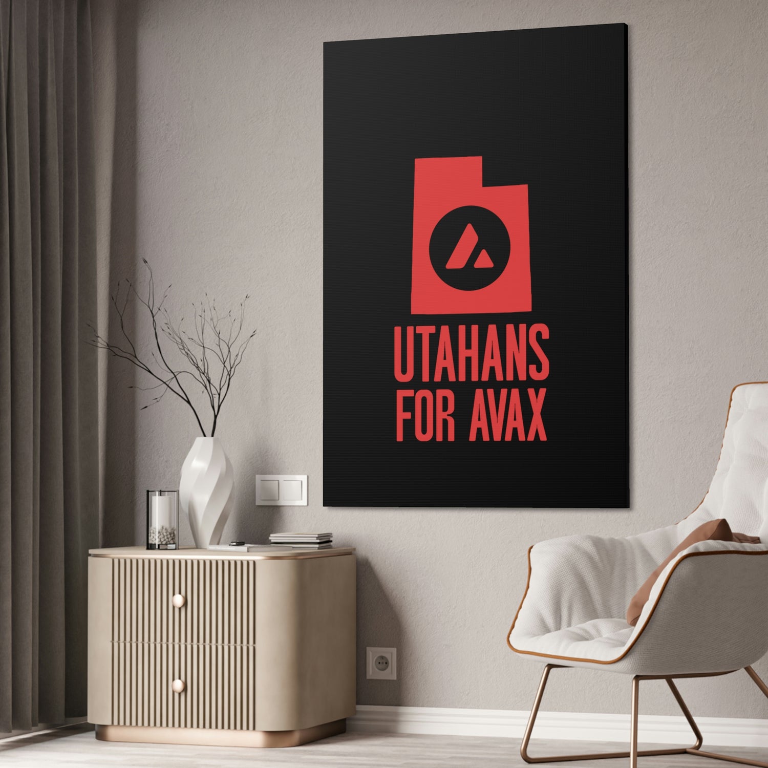 Utahans for Avax | Wall Canvas