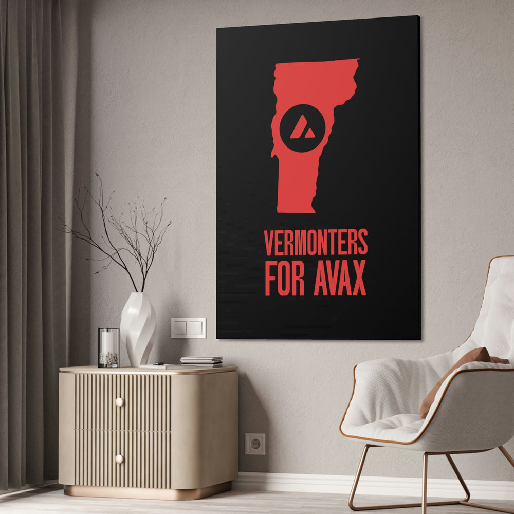 Vermonters for Avax | Wall Canvas