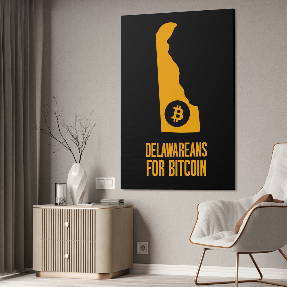 Delawareans for Bitcoin | Wall Canvas