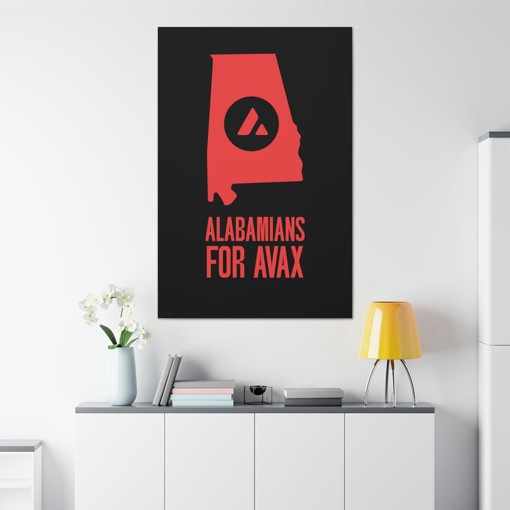 Alabamians for Avax | Wall Canvas