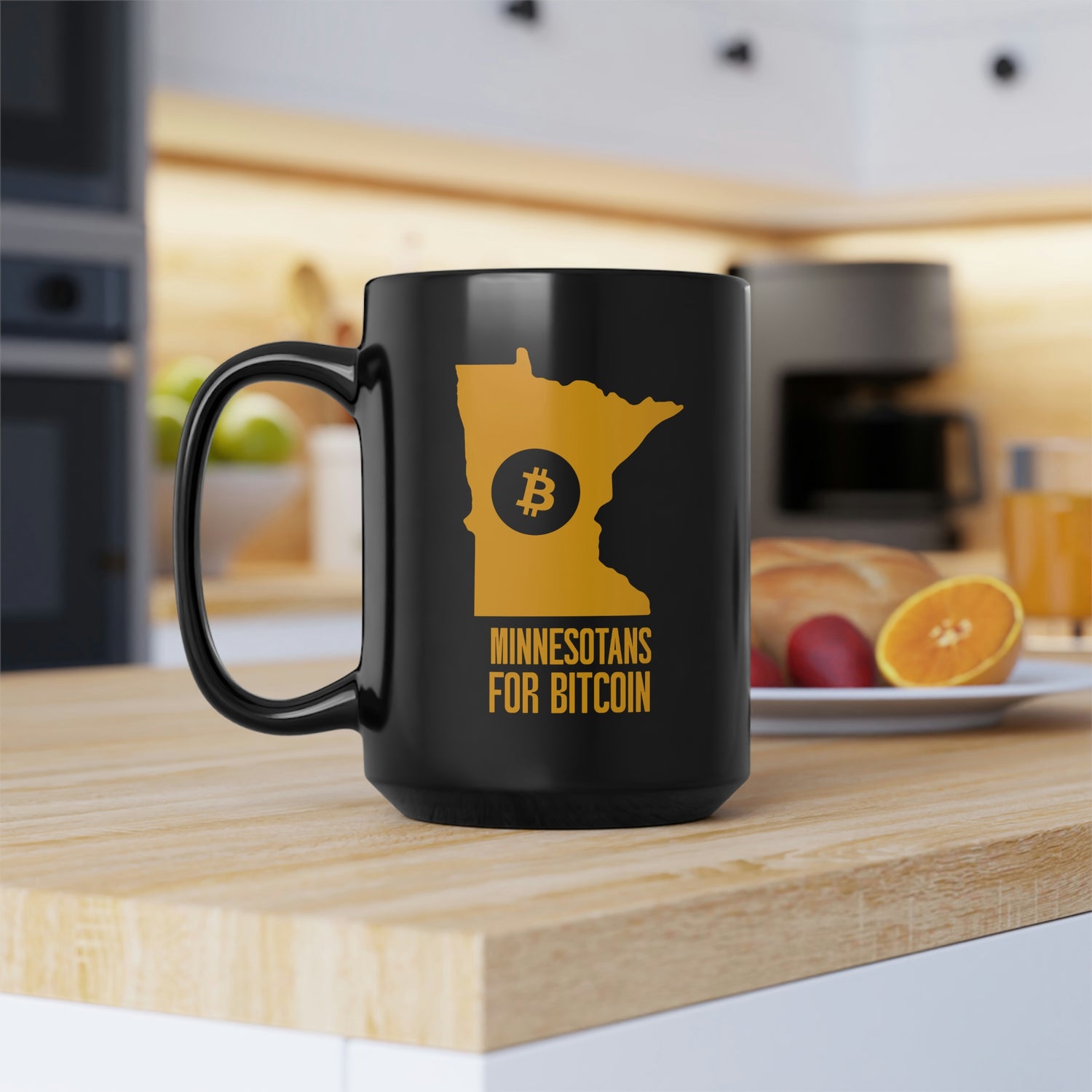 Minnesotans for Bitcoin | Black Mug