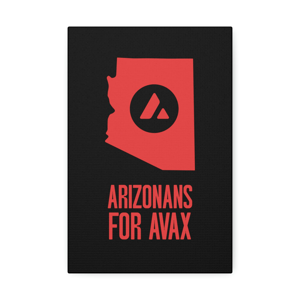 Arizonans for Avax | Wall Canvas