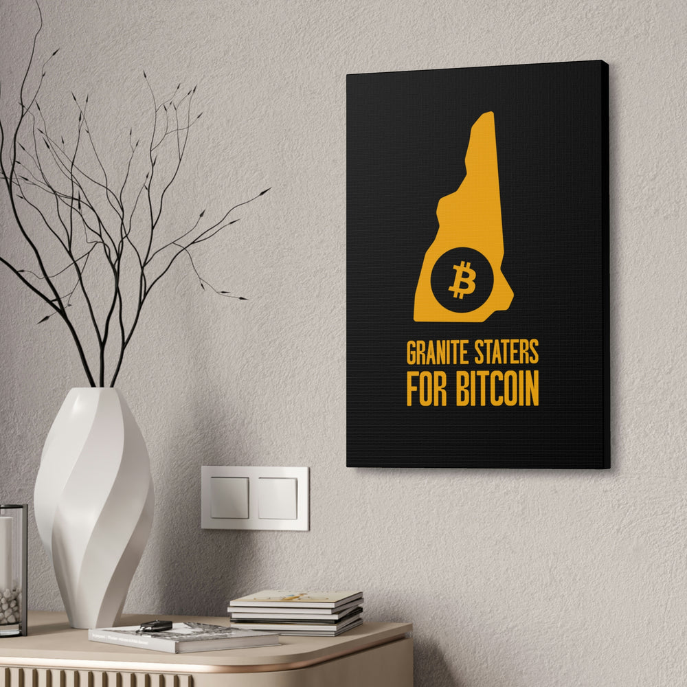 Granite Staters for Bitcoin | Wall Canvas