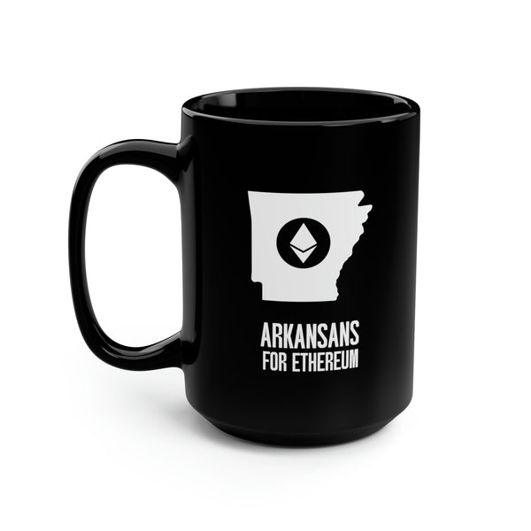 Arkansans for Ethereum | Black Mug