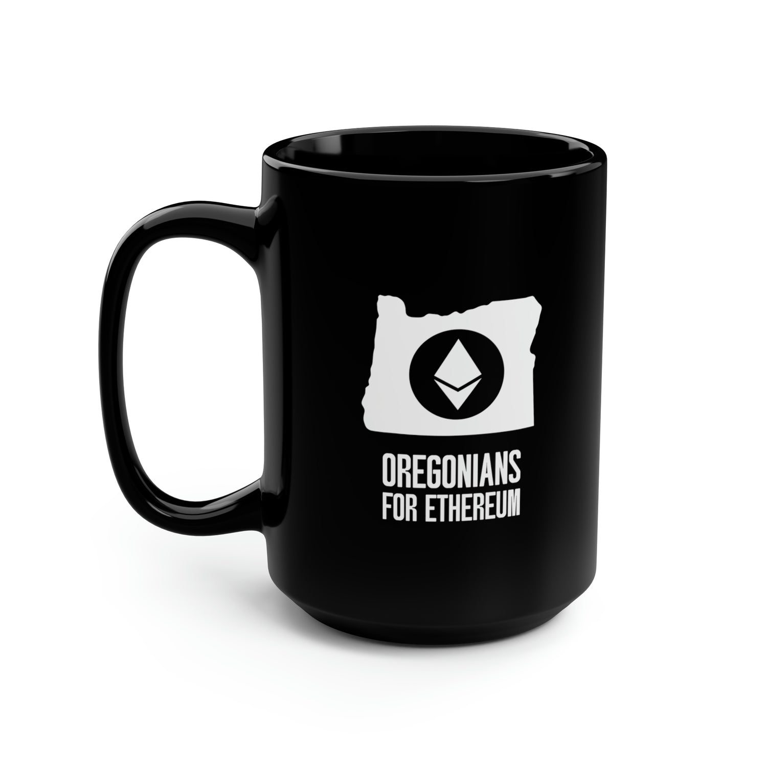 Oregonians for Ethereum | Black Mug