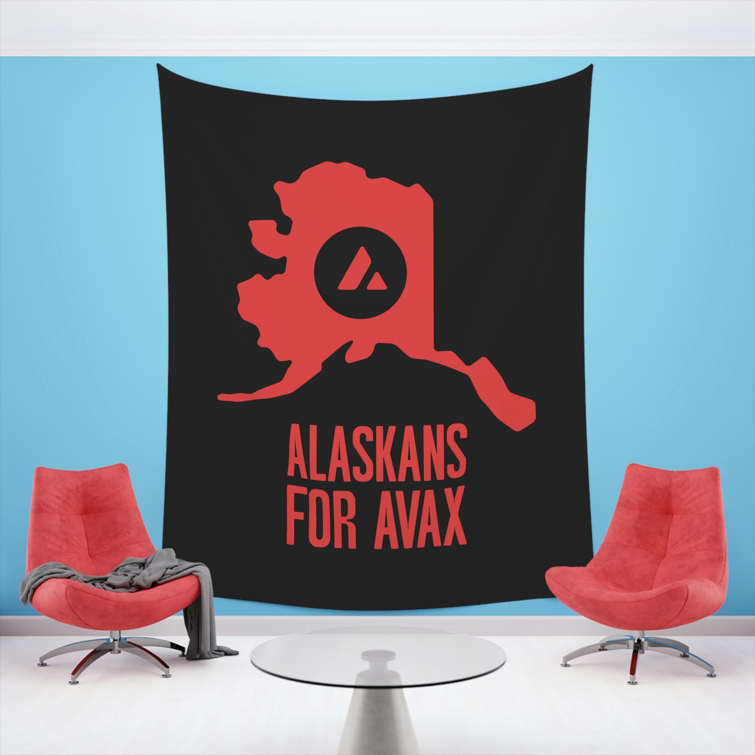 Alaskans for Avax | Wall Tapestry