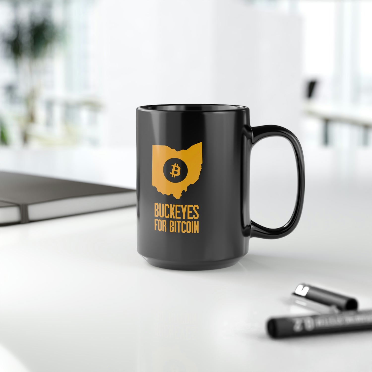 Buckeyes for Bitcoin | Black Mug