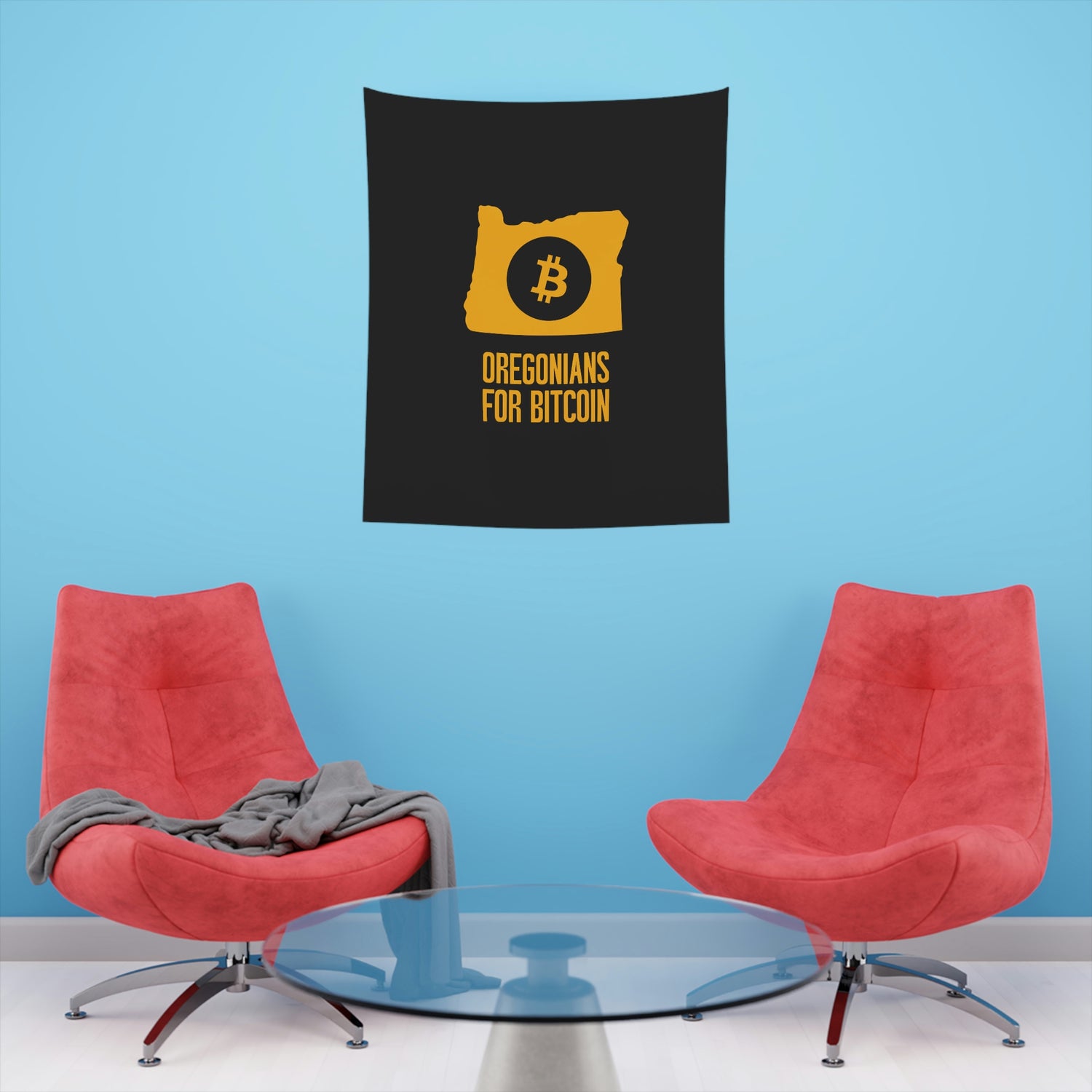 Oregonians for Bitcoin | Wall Tapestry