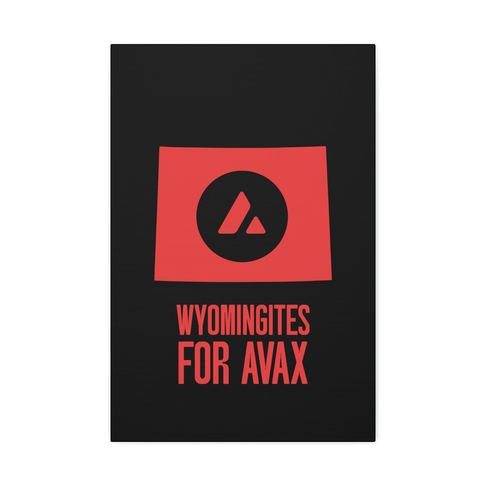 Wyomingites for Avax | Wall Canvas