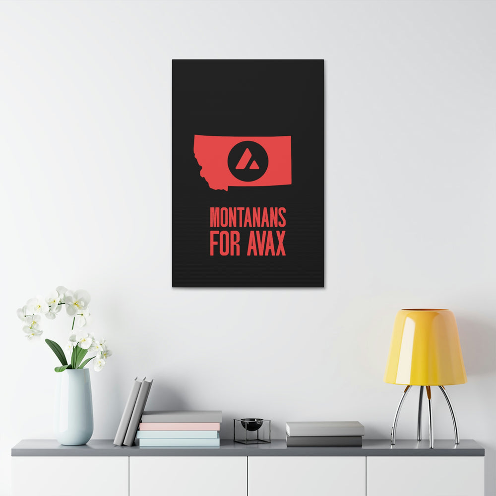 Montanans for Avax | Wall Canvas