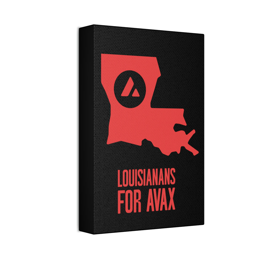 Louisianans for Avax | Wall Canvas