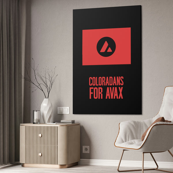 Coloradans for Avax | Wall Canvas