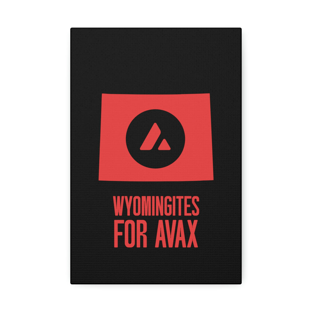 Wyomingites for Avax | Wall Canvas