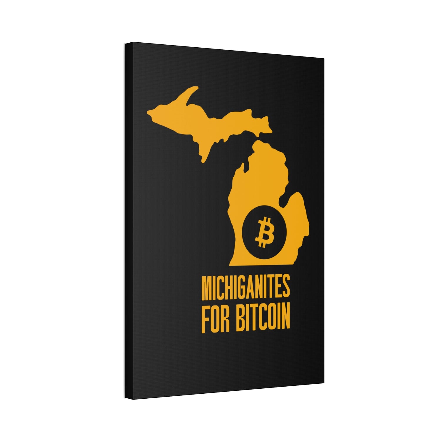 Michiganites for Bitcoin | Wall Canvas