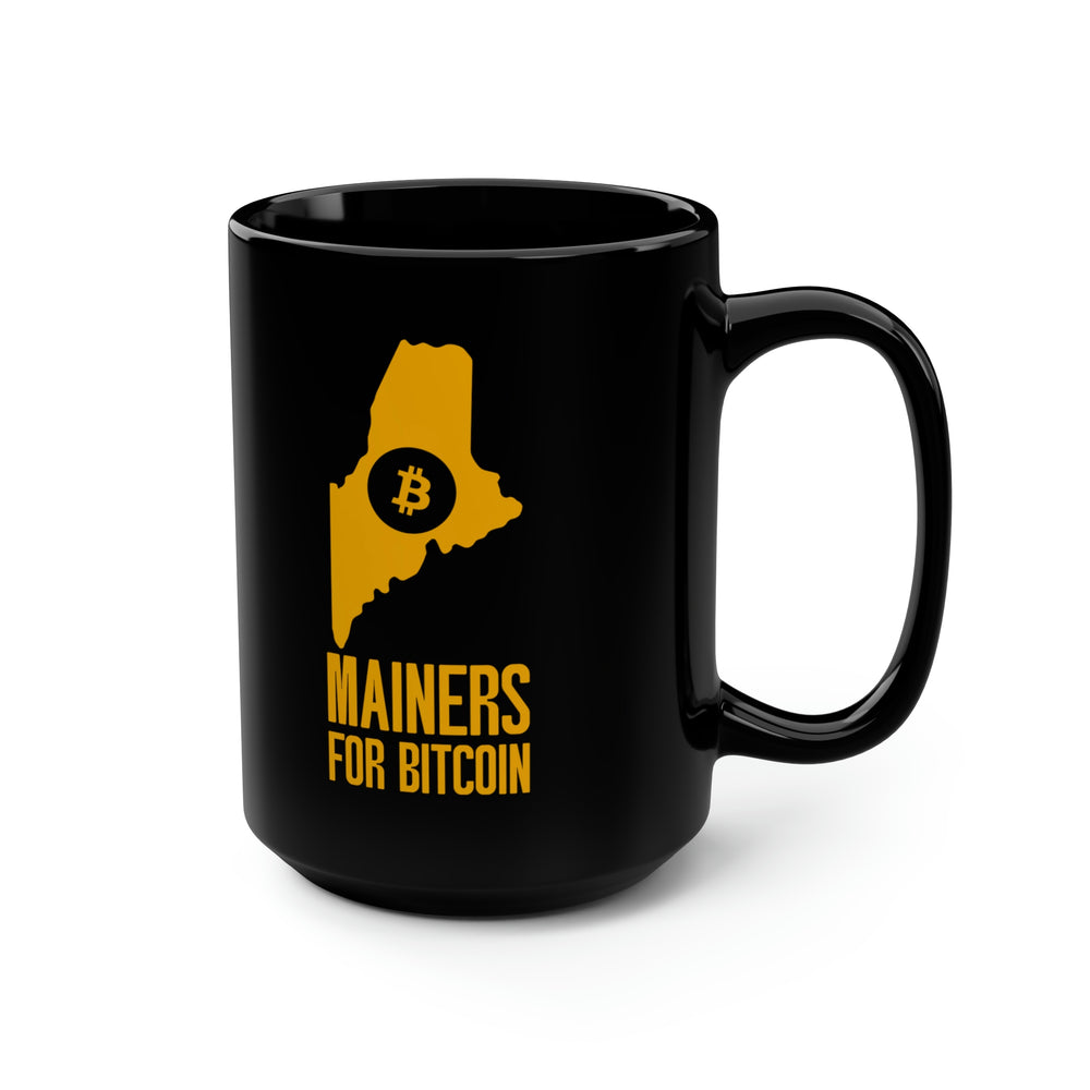 Mainers for Bitcoin | Black Mug