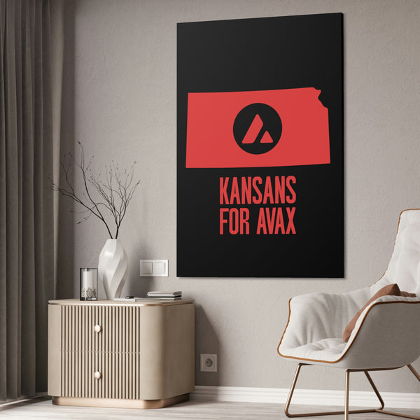 Kansans for Avax | Wall Canvas