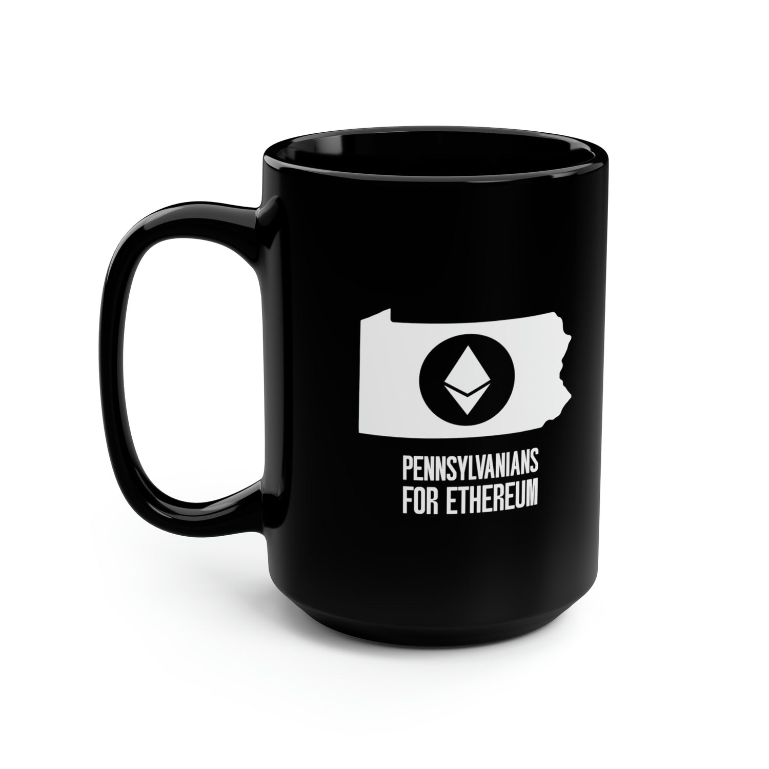 Pennsylvanians for Ethereum | Black Mug