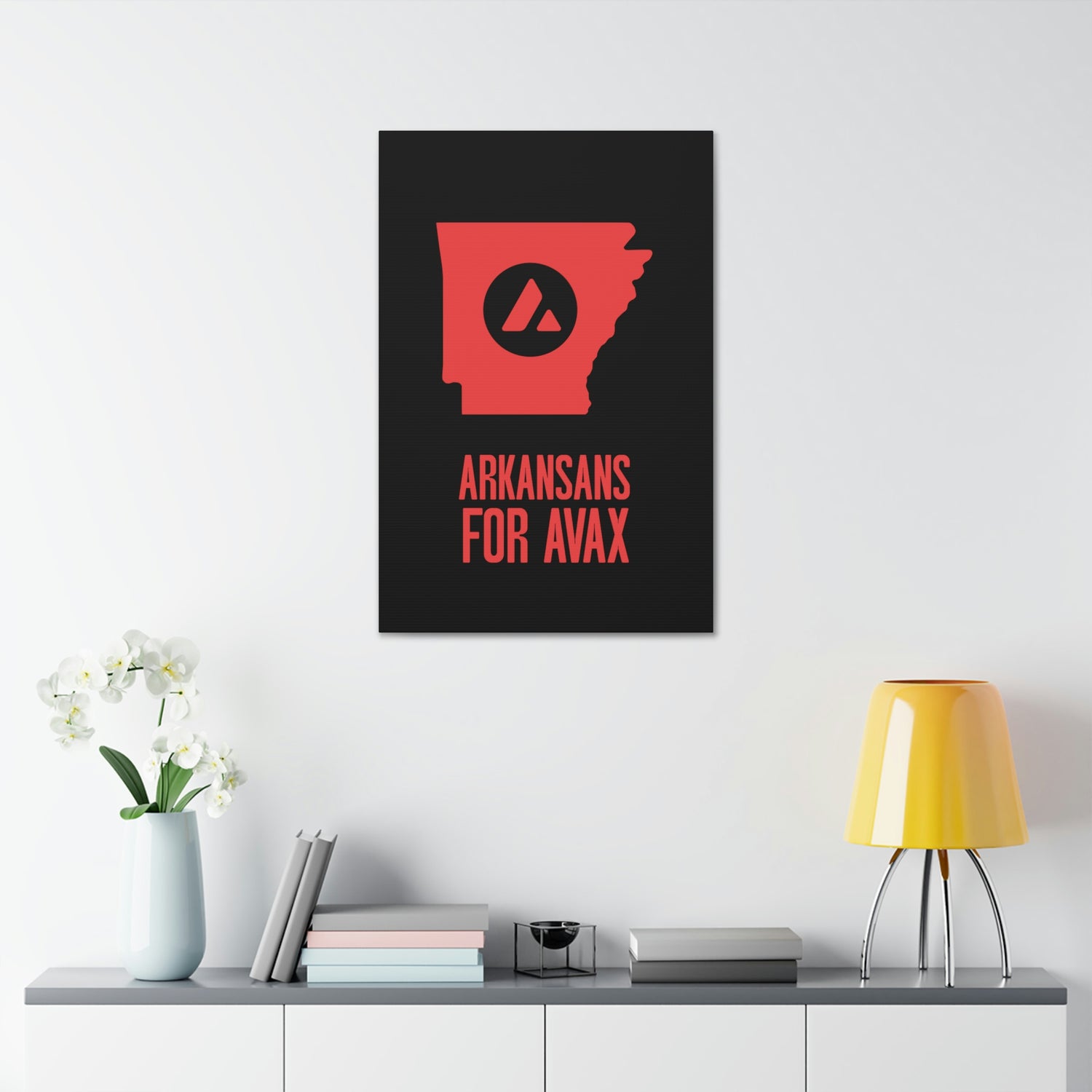 Arkansans for Avax | Wall Canvas