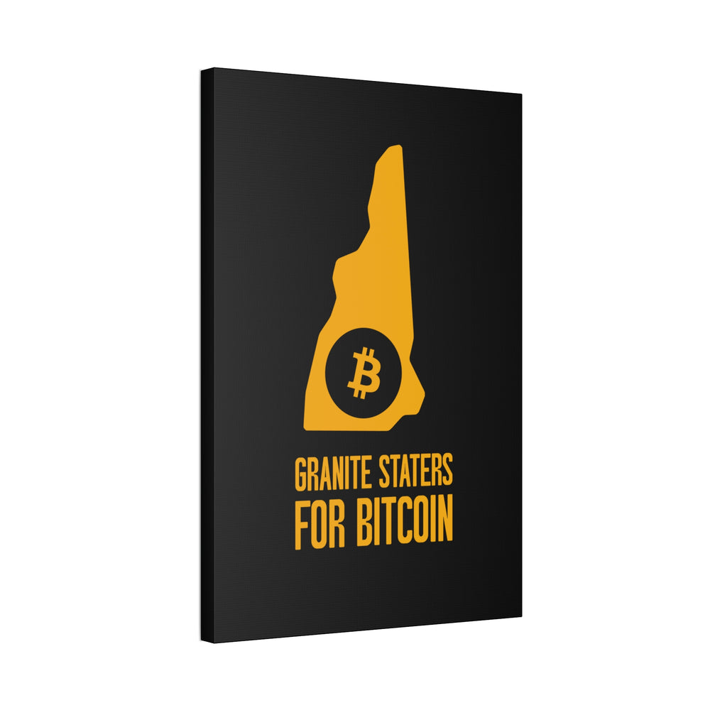 Granite Staters for Bitcoin | Wall Canvas