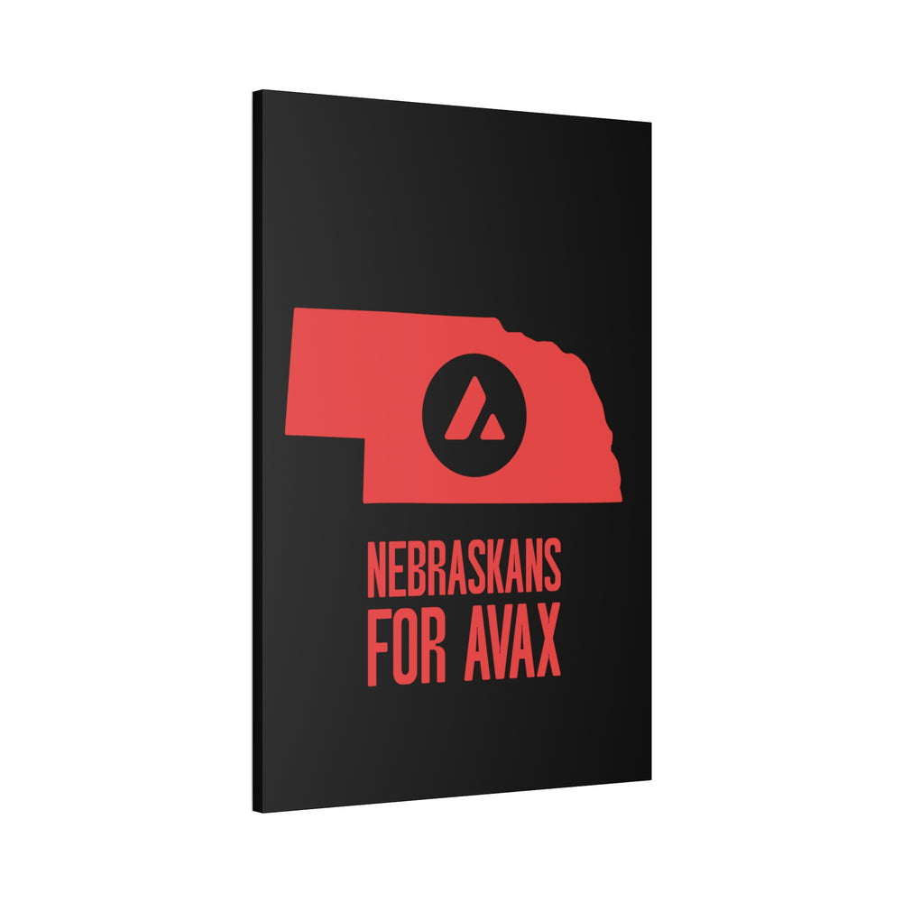 Nebraskans for Avax | Wall Canvas