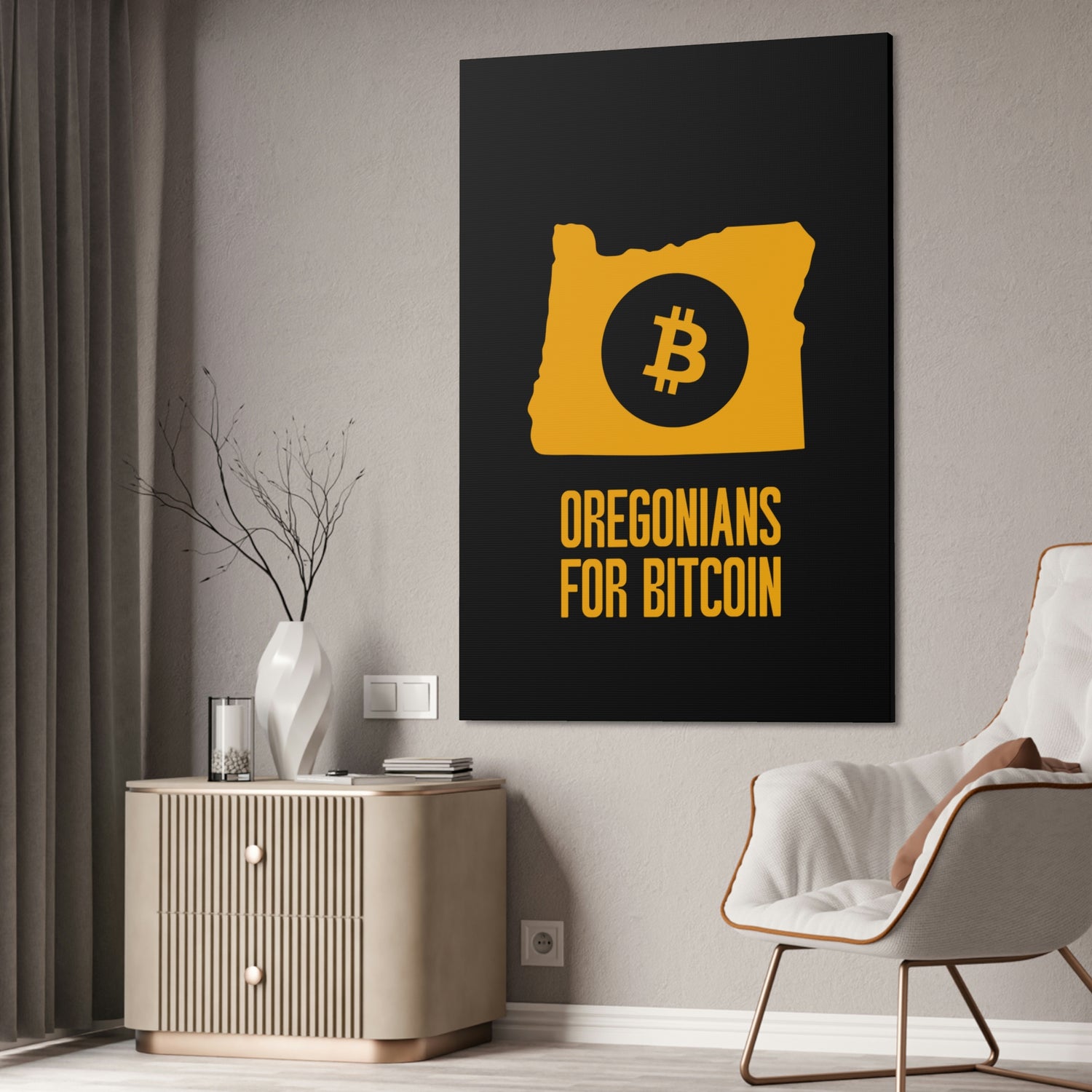 Oregonians for Bitcoin | Wall Canvas