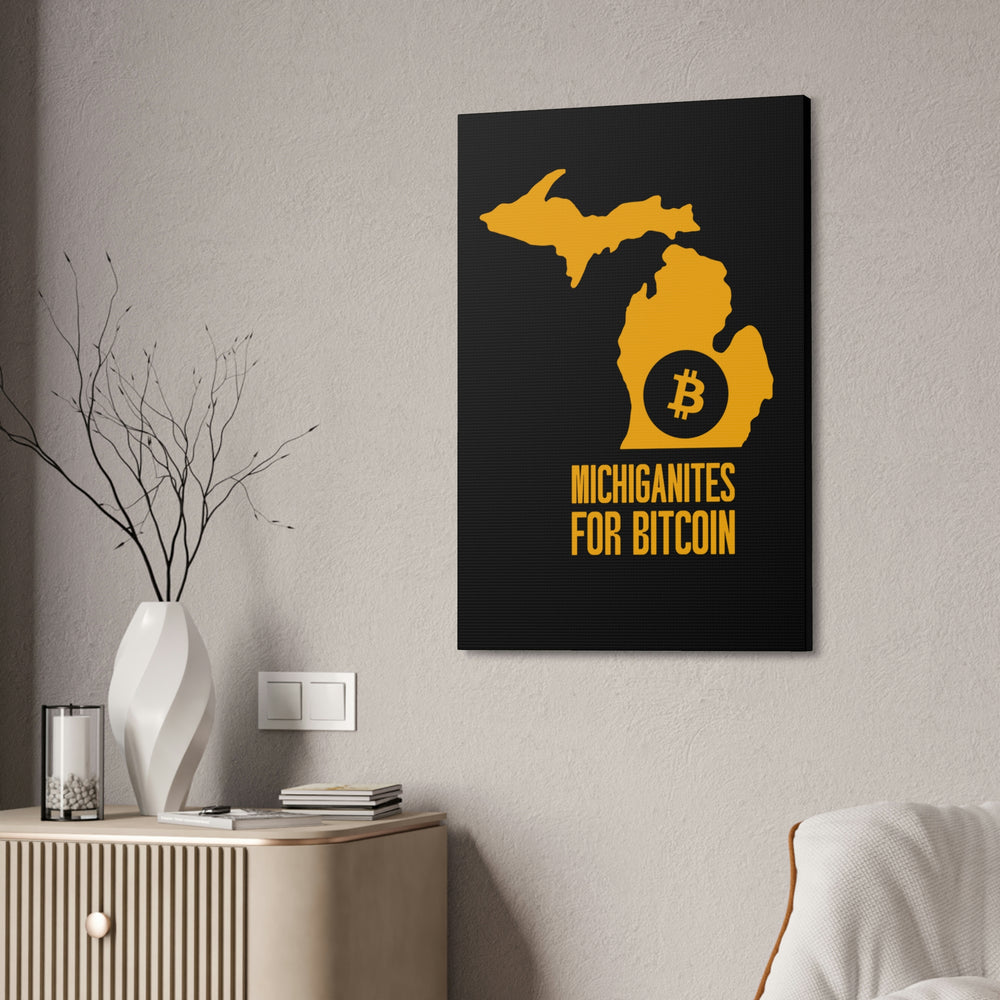 Michiganites for Bitcoin | Wall Canvas