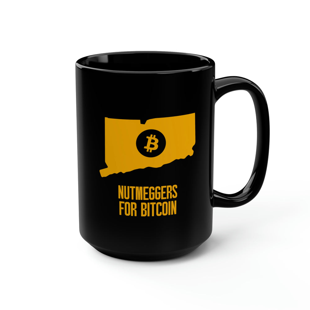 Nutmeggers for Bitcoin | Black Mug