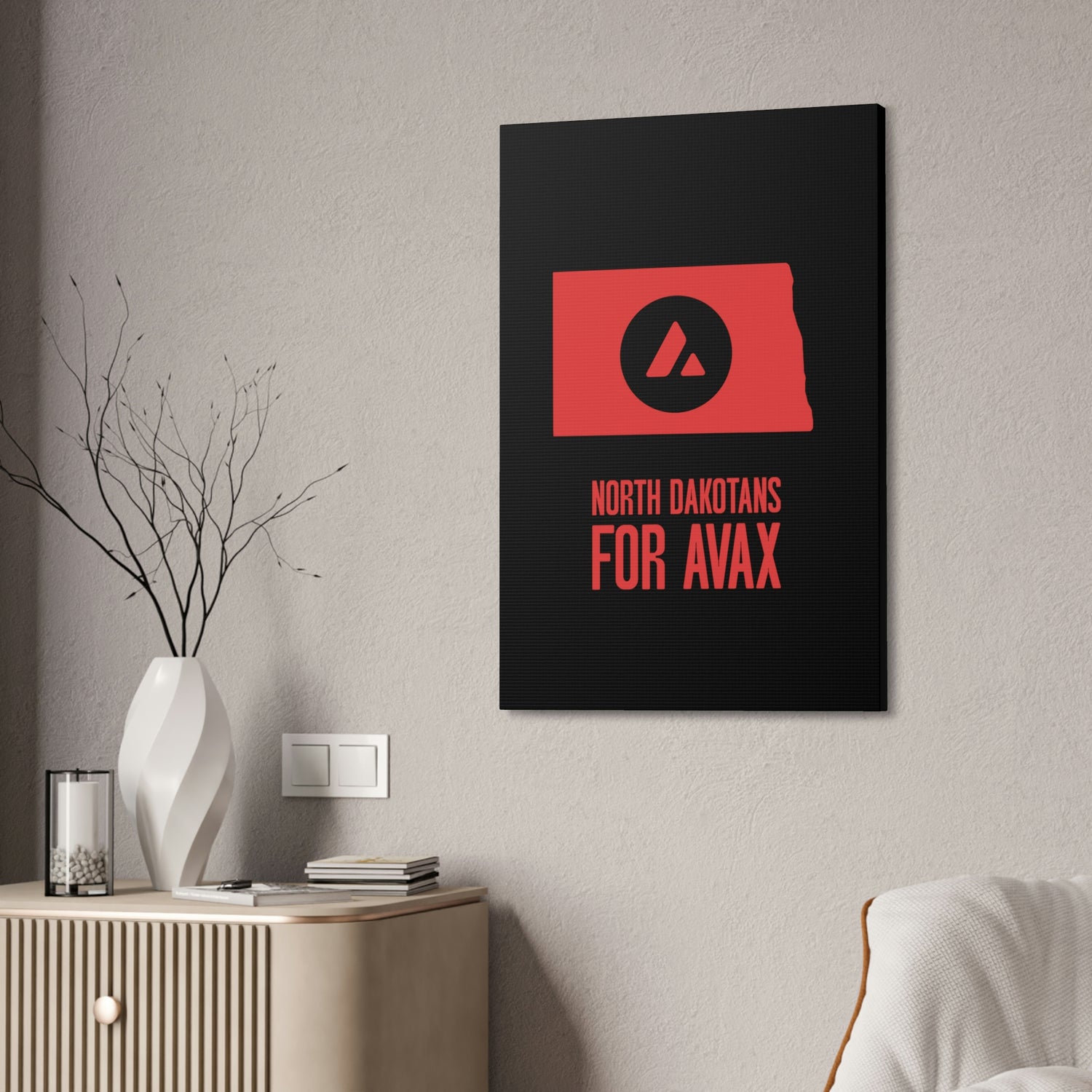 North Dakotans for Avax | Wall Canvas