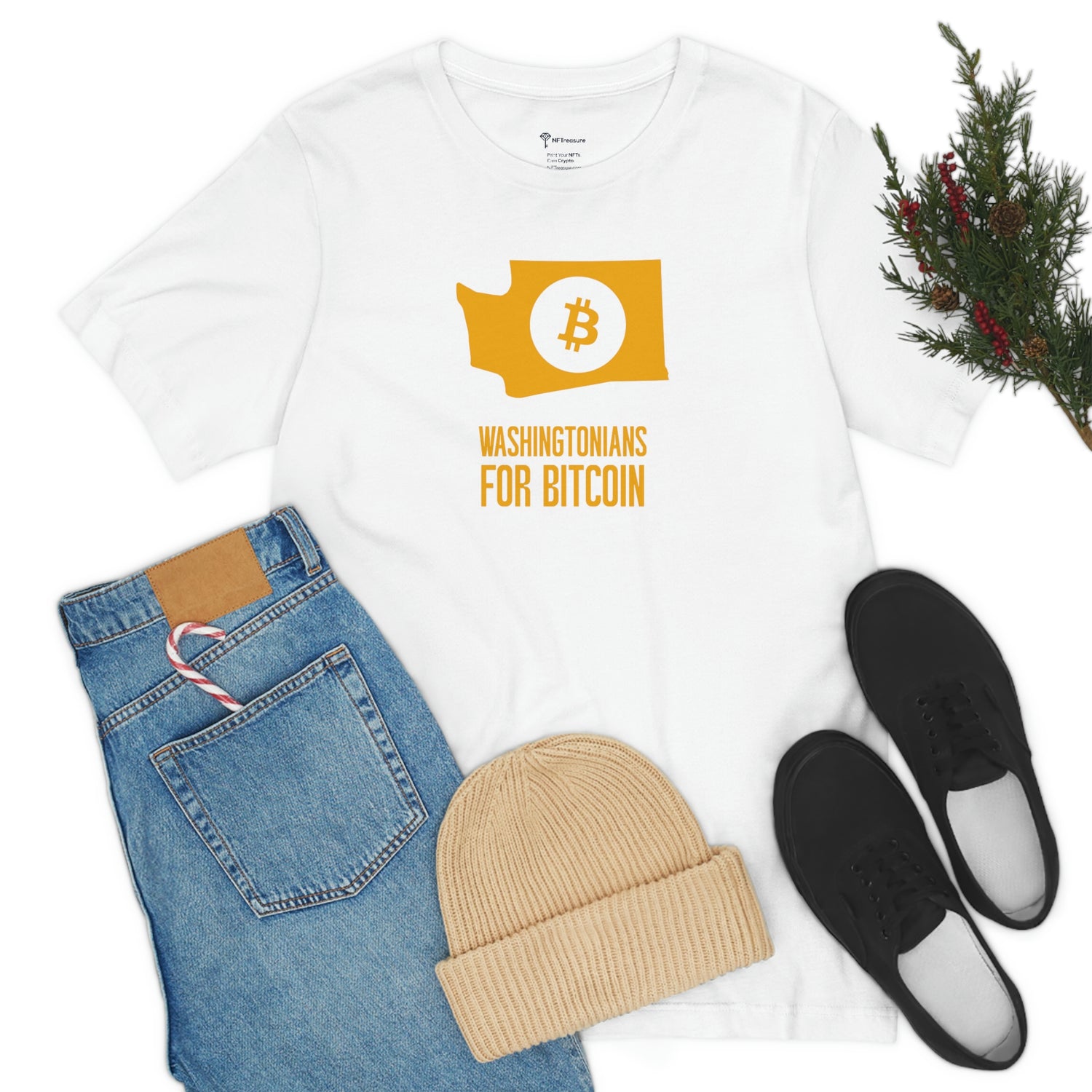 Washingtonians State for Bitcoin | T-Shirt