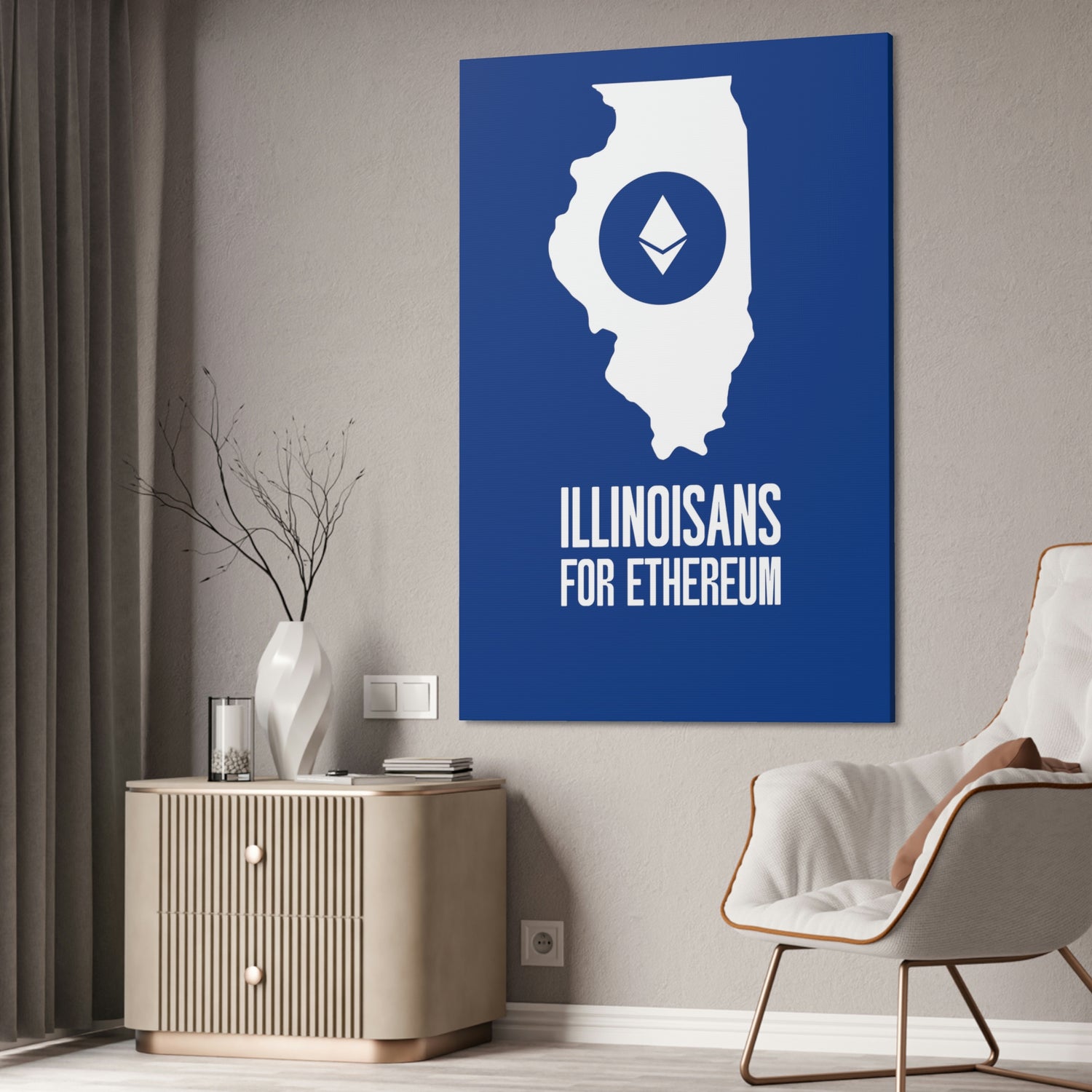 Illinoisans for Ethereum | Wall Canvas