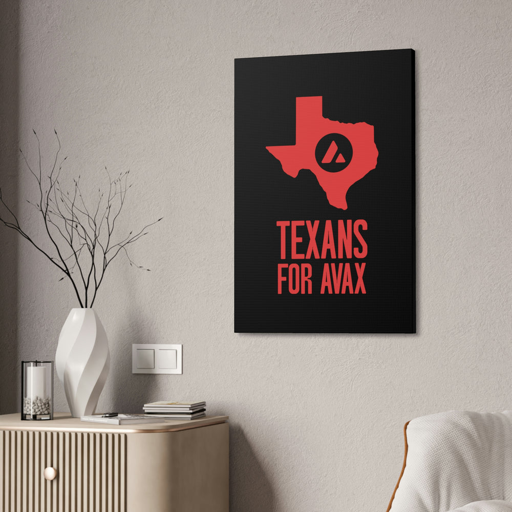 Texans for Avax | Wall Canvas