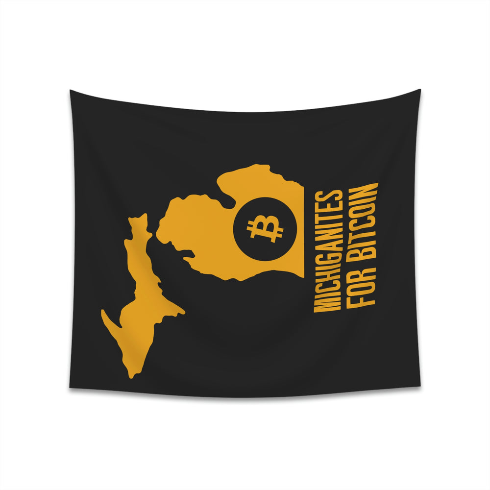 Michiganites for Bitcoin | Wall Tapestry