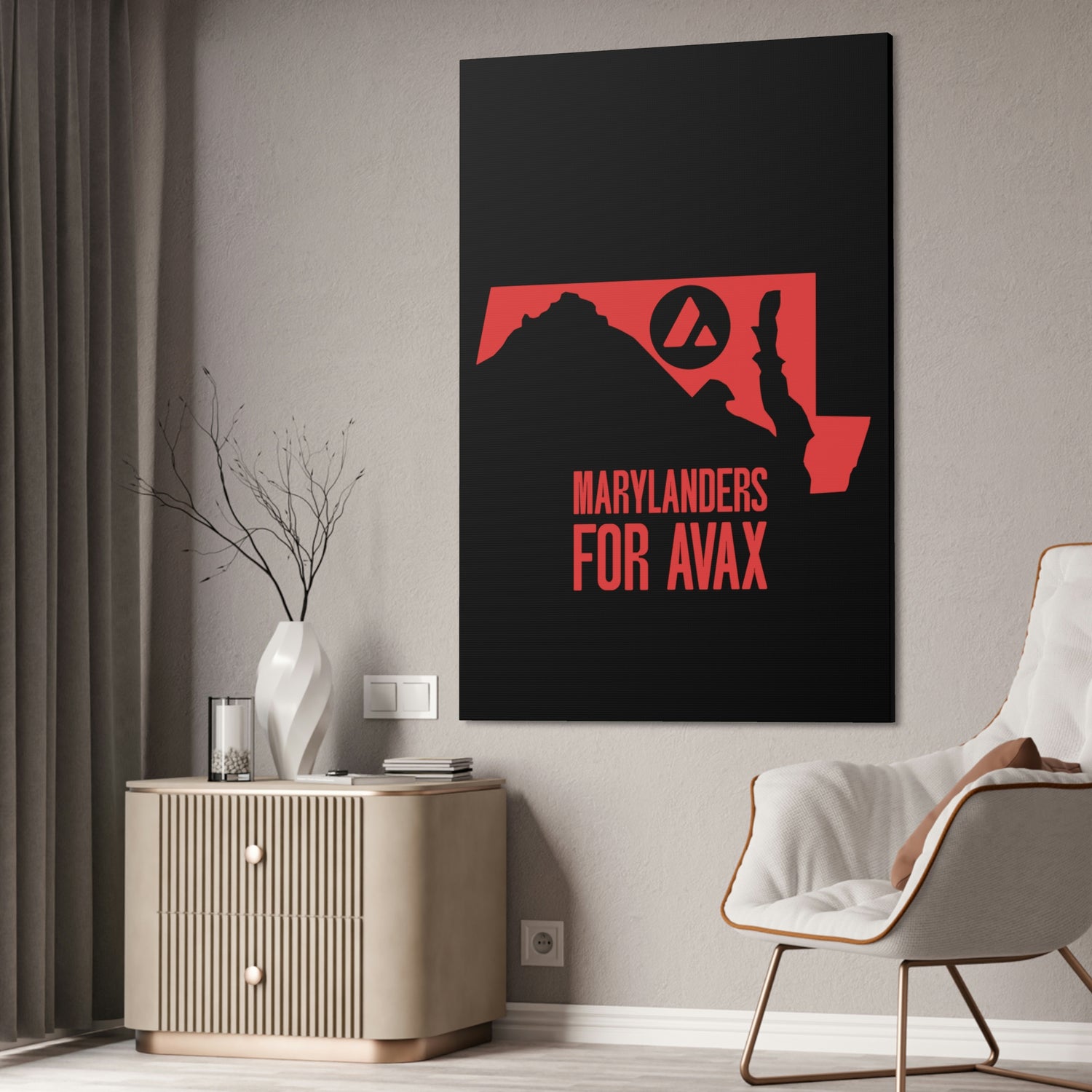 Marylanders for Avax | Wall Canvas