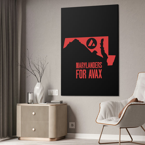 Marylanders for Avax | Wall Canvas