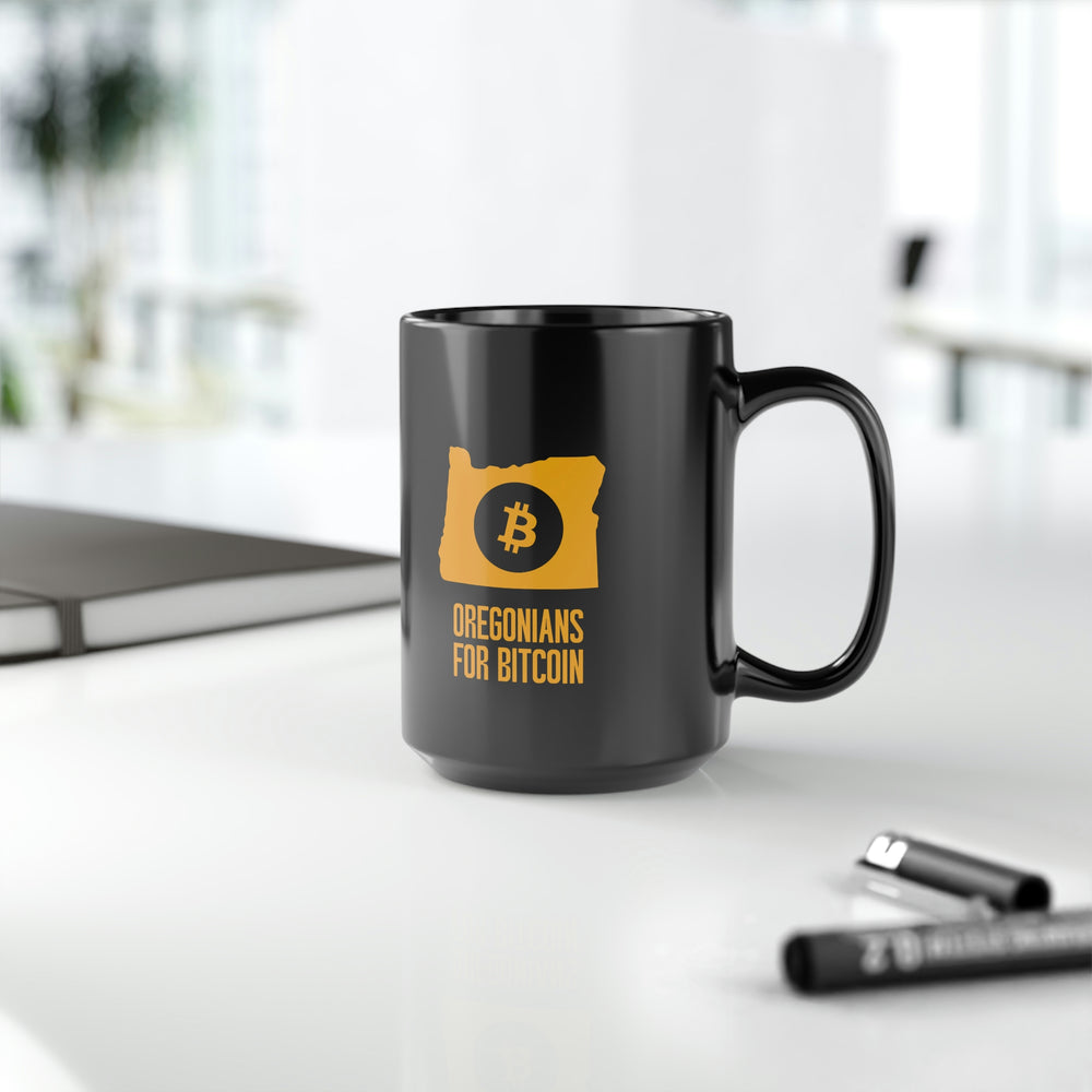 Oregonians for Bitcoin | Black Mug