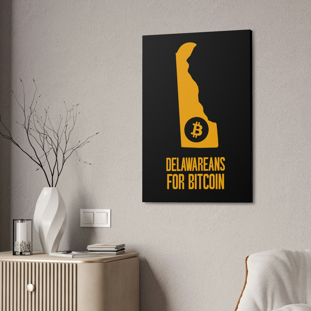 Delawareans for Bitcoin | Wall Canvas