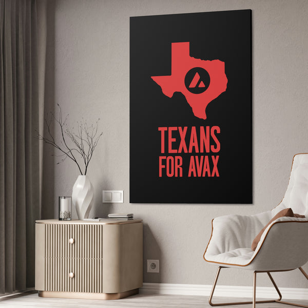 Texans for Avax | Wall Canvas