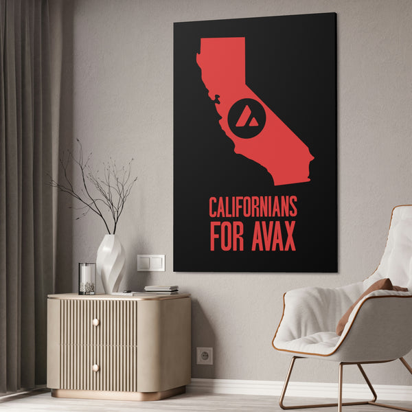 Californians for Avax | Wall Canvas